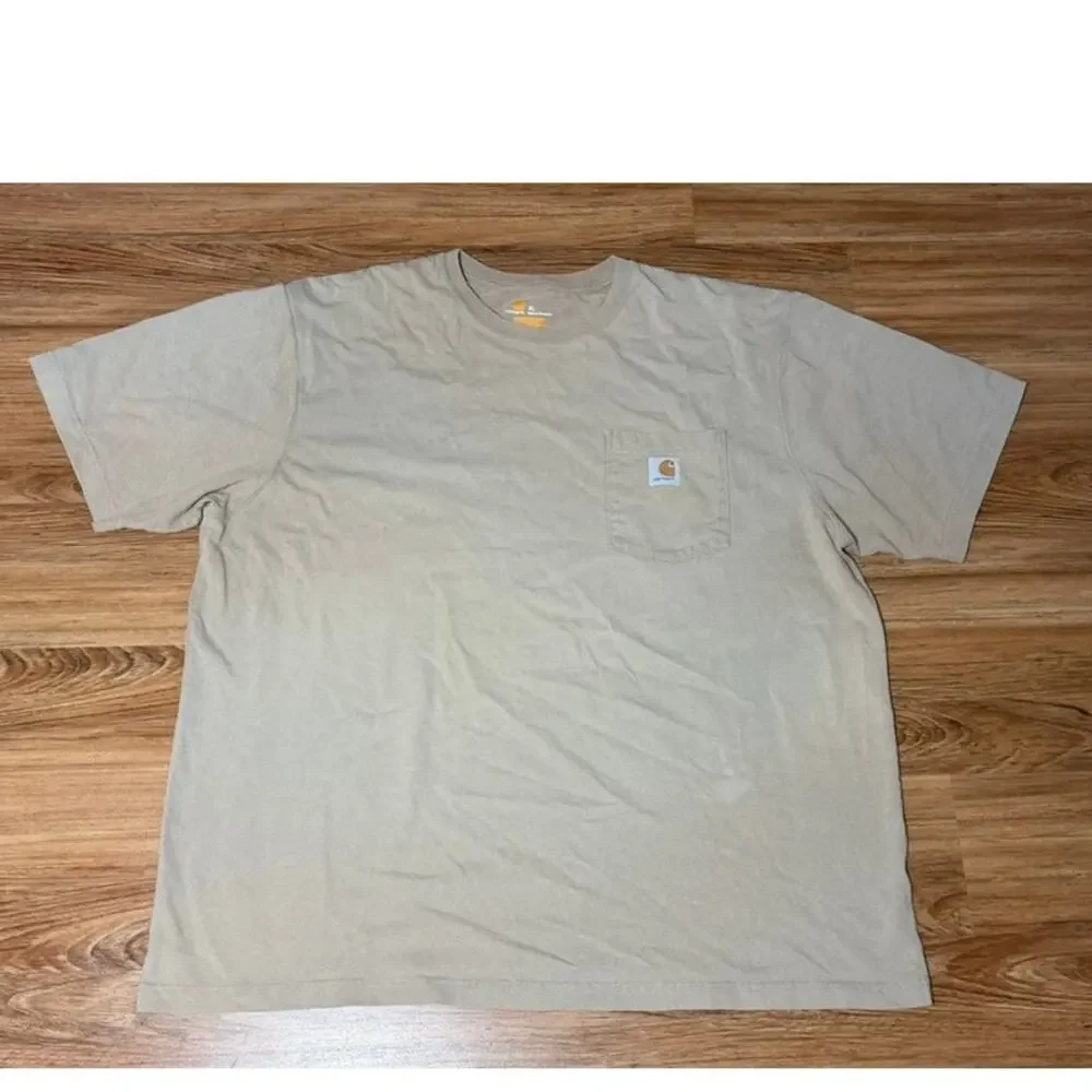 Carhartt Original Fit Pocket T-Shirt - Beige/Tan- Size XL